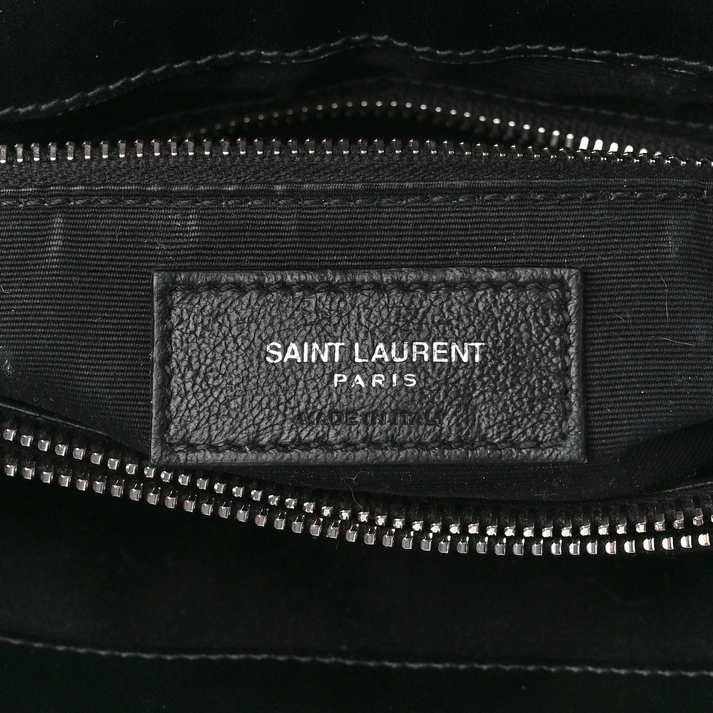 Calfskin Y Quilted Monogram Medium Loulou Chain Satchel Black