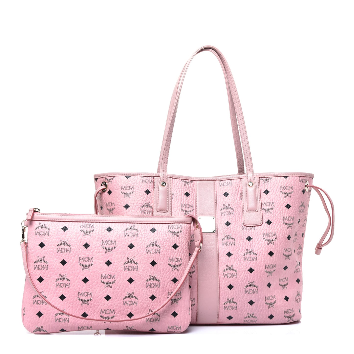 Visetos Medium Liz Reversible Shopper Tote Soft Pink