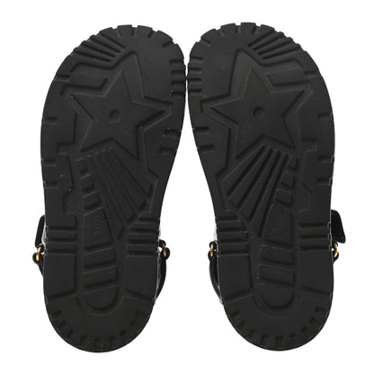 Christian Dior Lambskin Dioract Sandals 35.5 Black 5 of 9