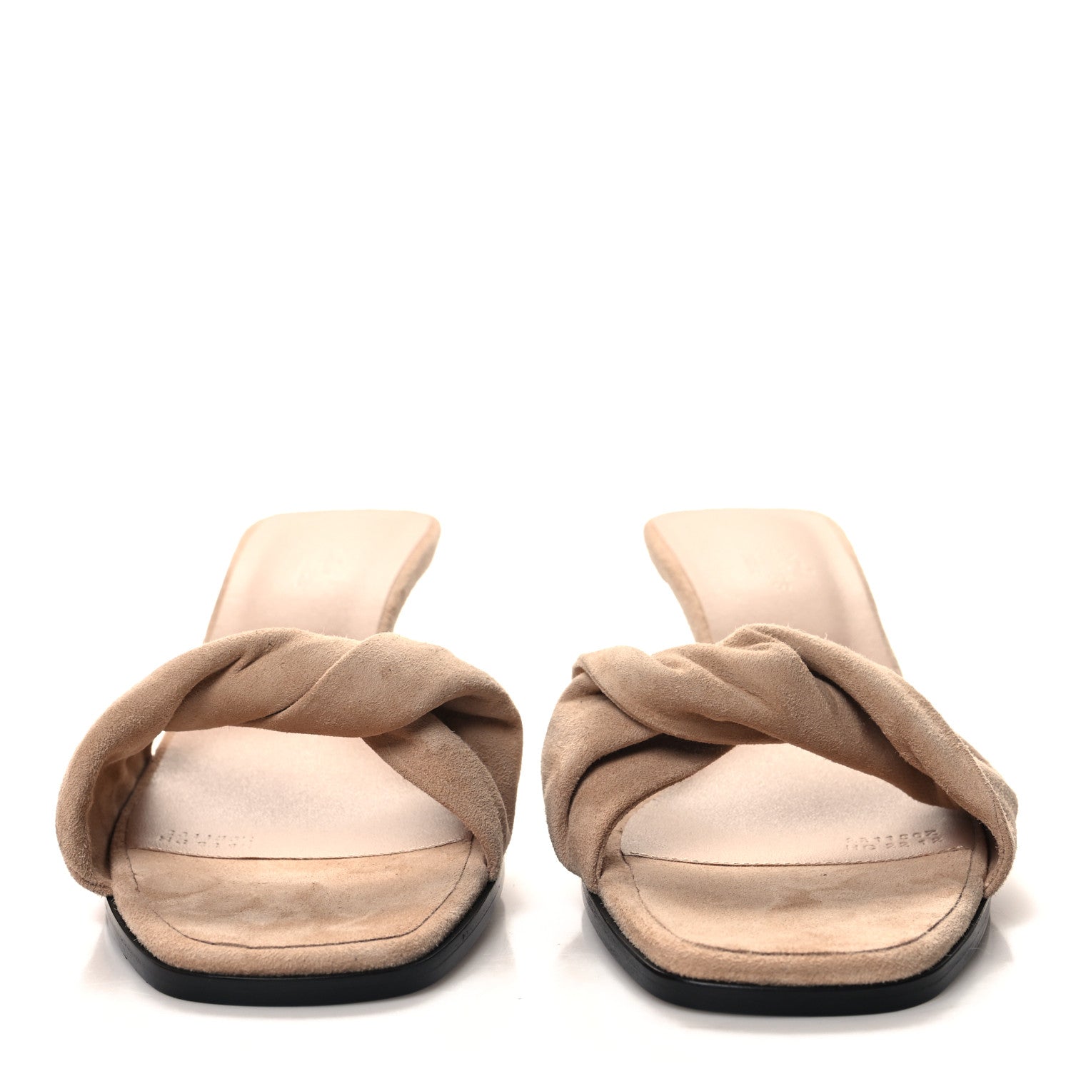 Hermes Suede Goatskin Giny 55 Sandals 39 Nude 2 of 9