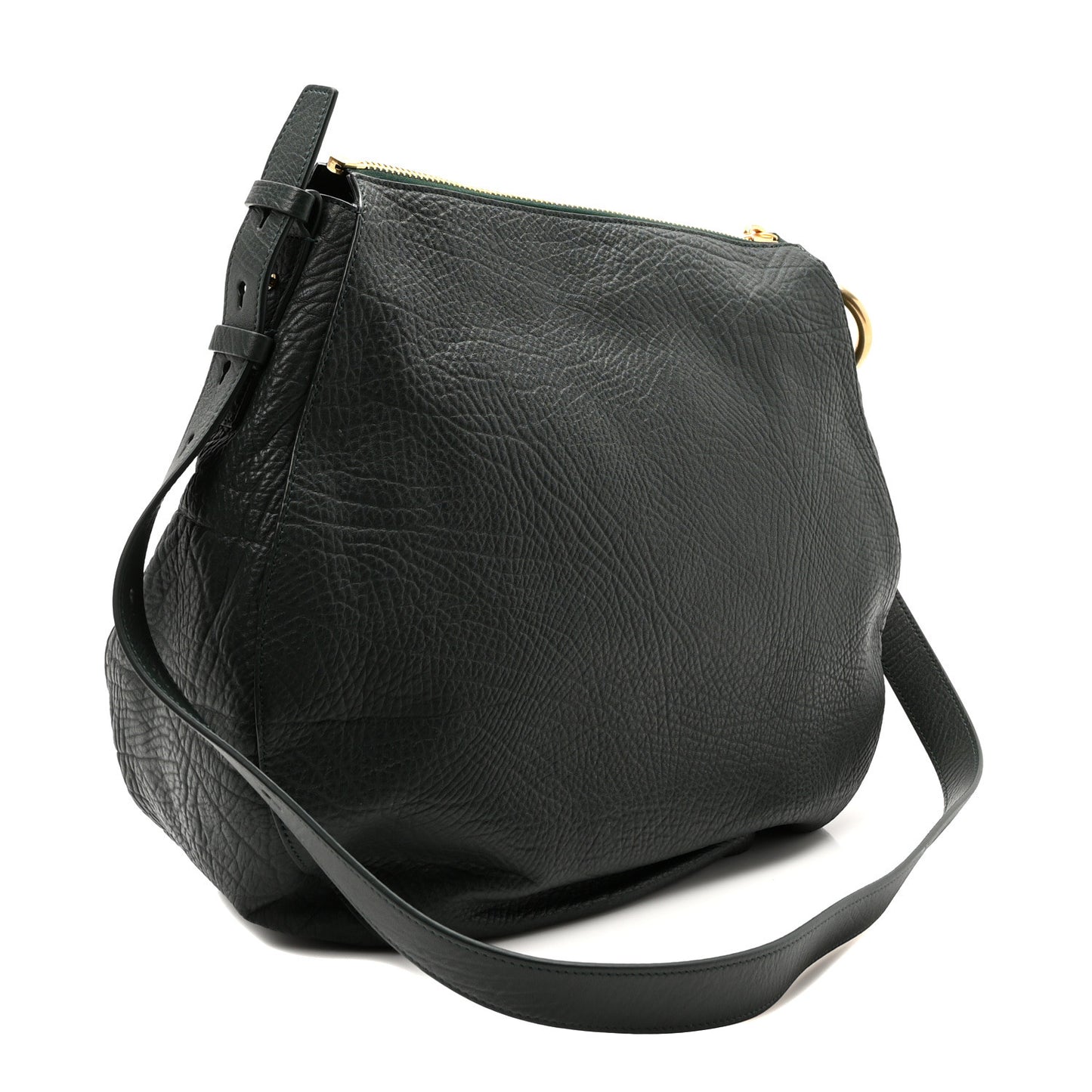 Grainy Calfskin Medium Knight Crossbody Bag Vine