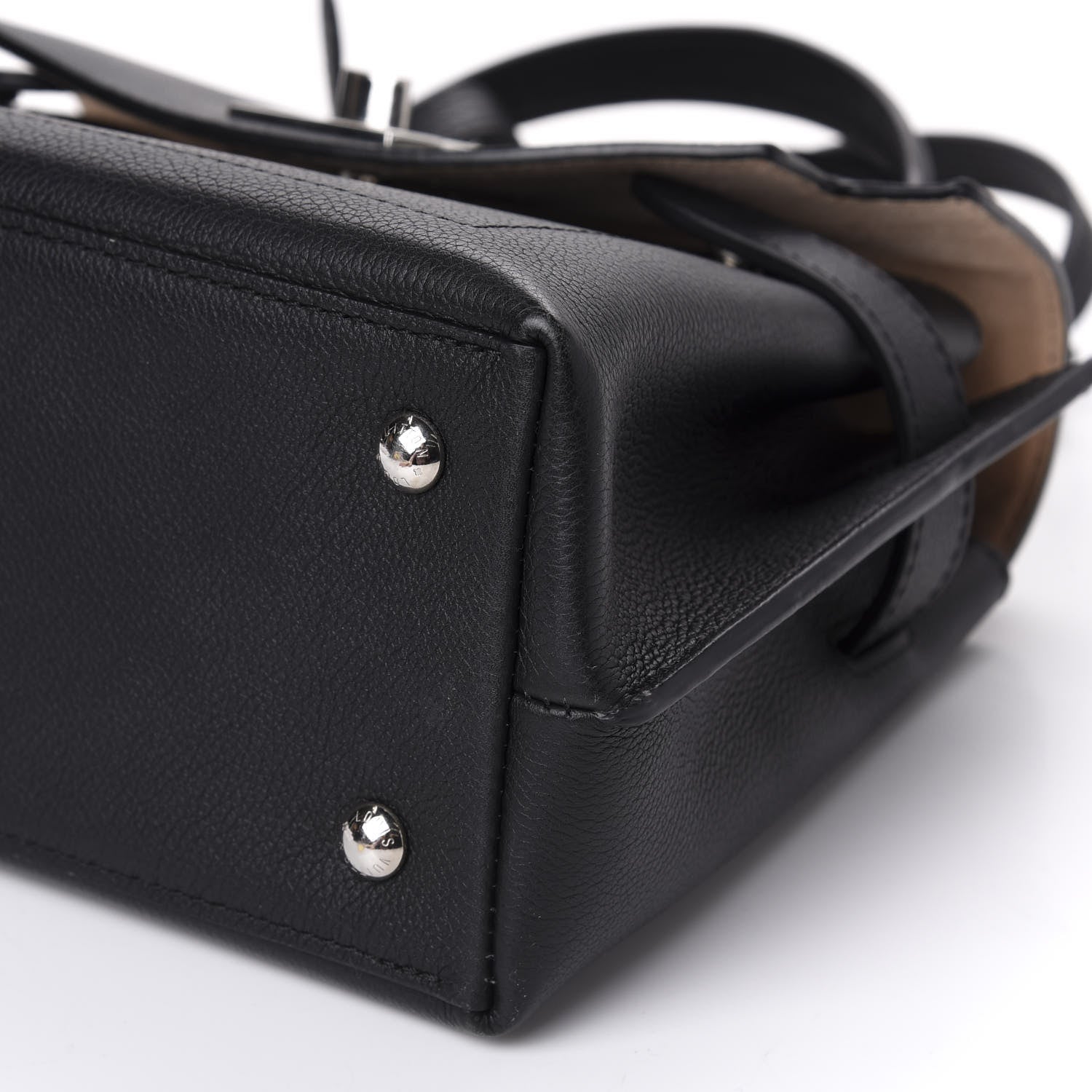 Louis Vuitton Calfskin Lockme Ever BB Black 8 of 12