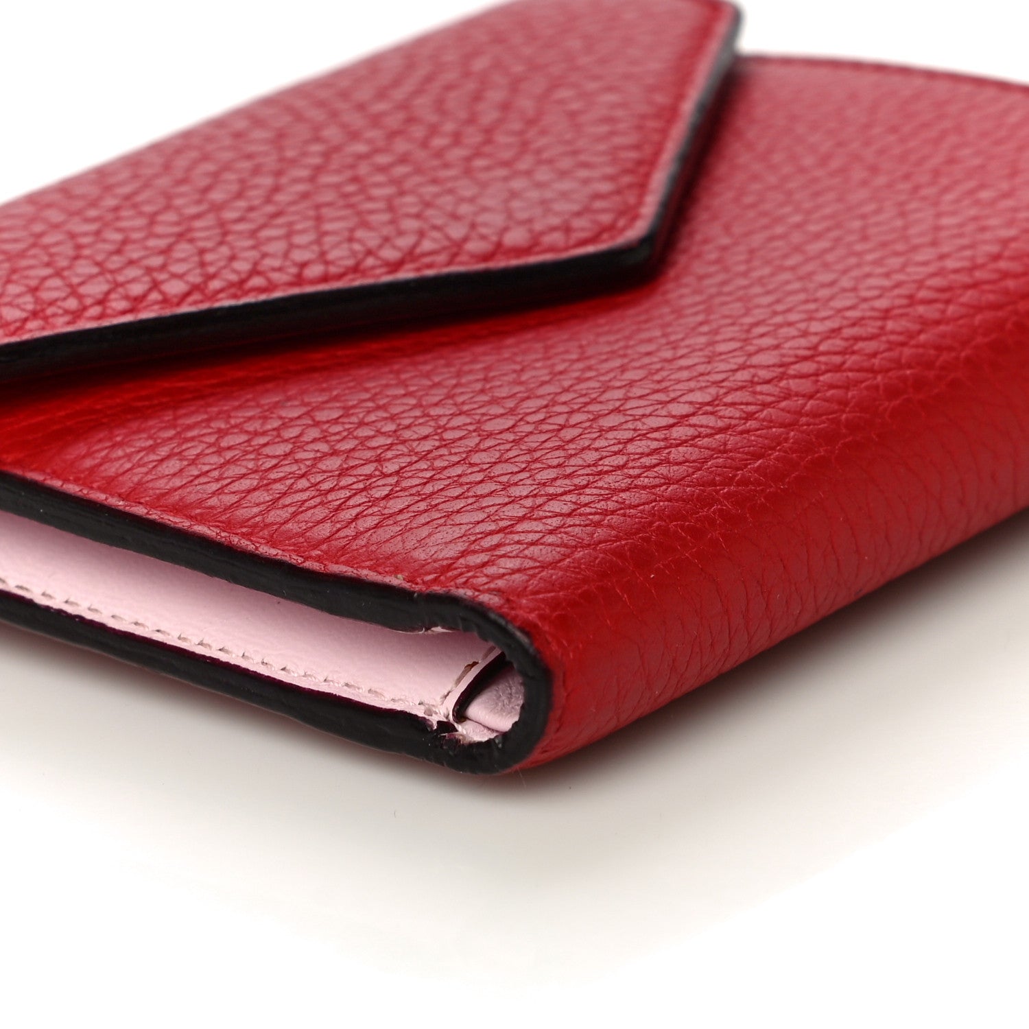Christian Dior Bullcalf Diorissimo Medium Envelope Wallet True Red Pink 8 of 14