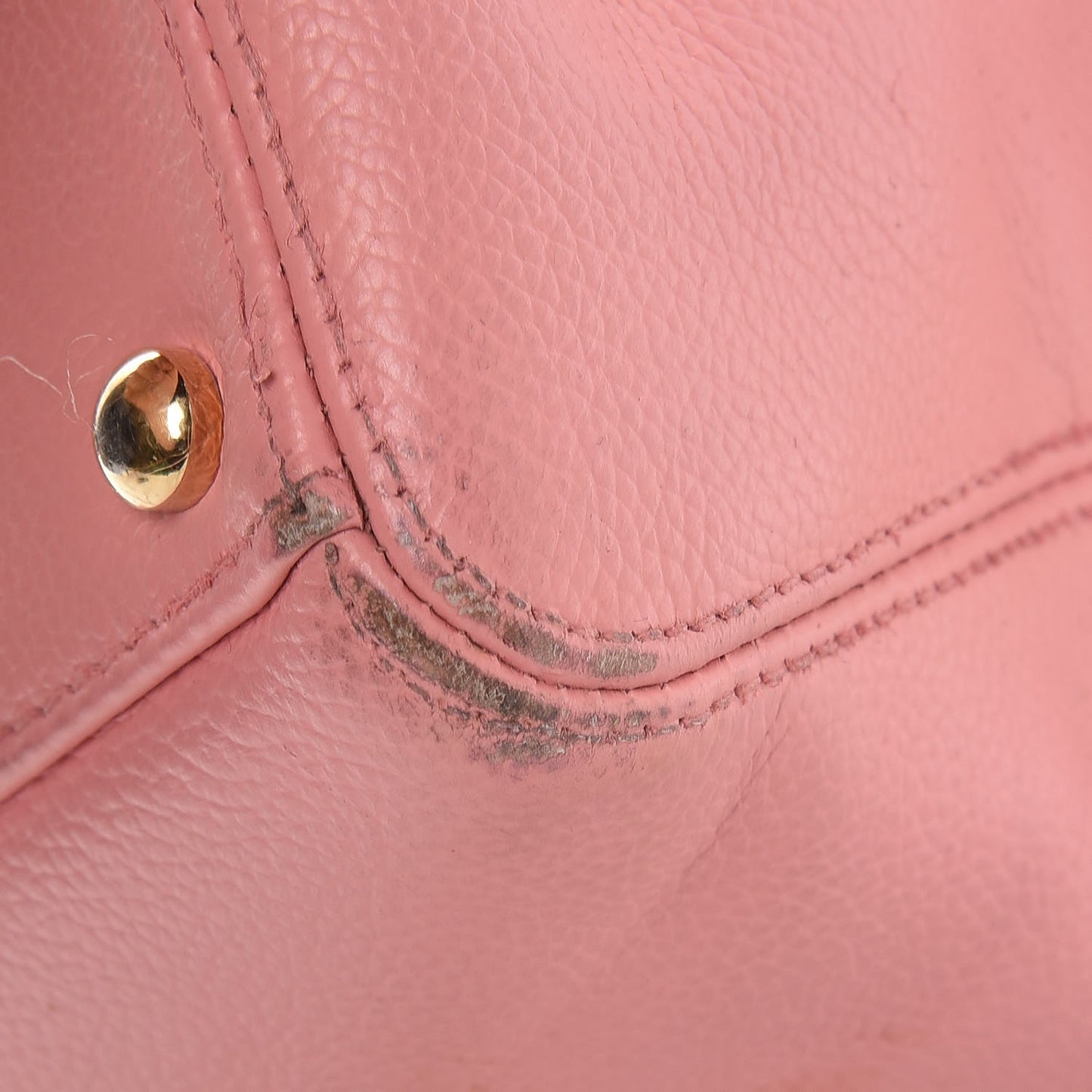 Calfskin Cerf Shopper Tote Pink