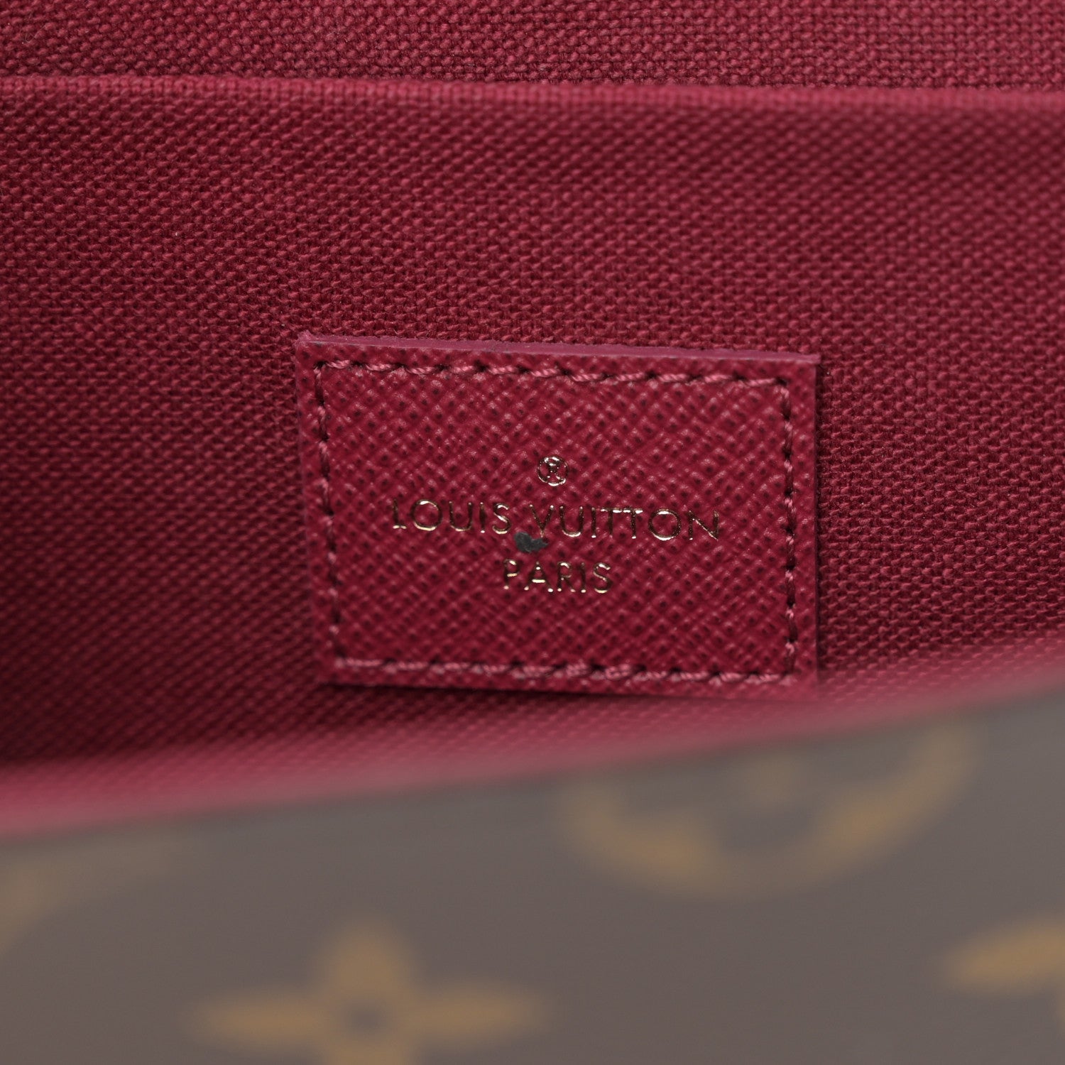 Louis Vuitton Monogram Pochette Felicie Chain Wallet Fuchsia 6 of 10
