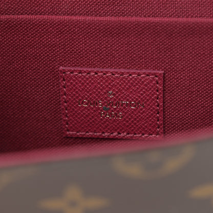 Louis Vuitton Monogram Pochette Felicie Chain Wallet Fuchsia 6 of 10