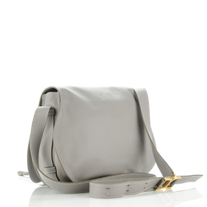 Chloe Calfskin Medium Marcie Round Crossbody Bag Cashmere Grey 3 of 10
