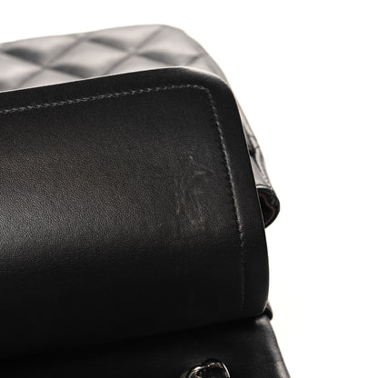 Chanel Lambskin Quilted Jumbo Double Flap Black 12 of 13