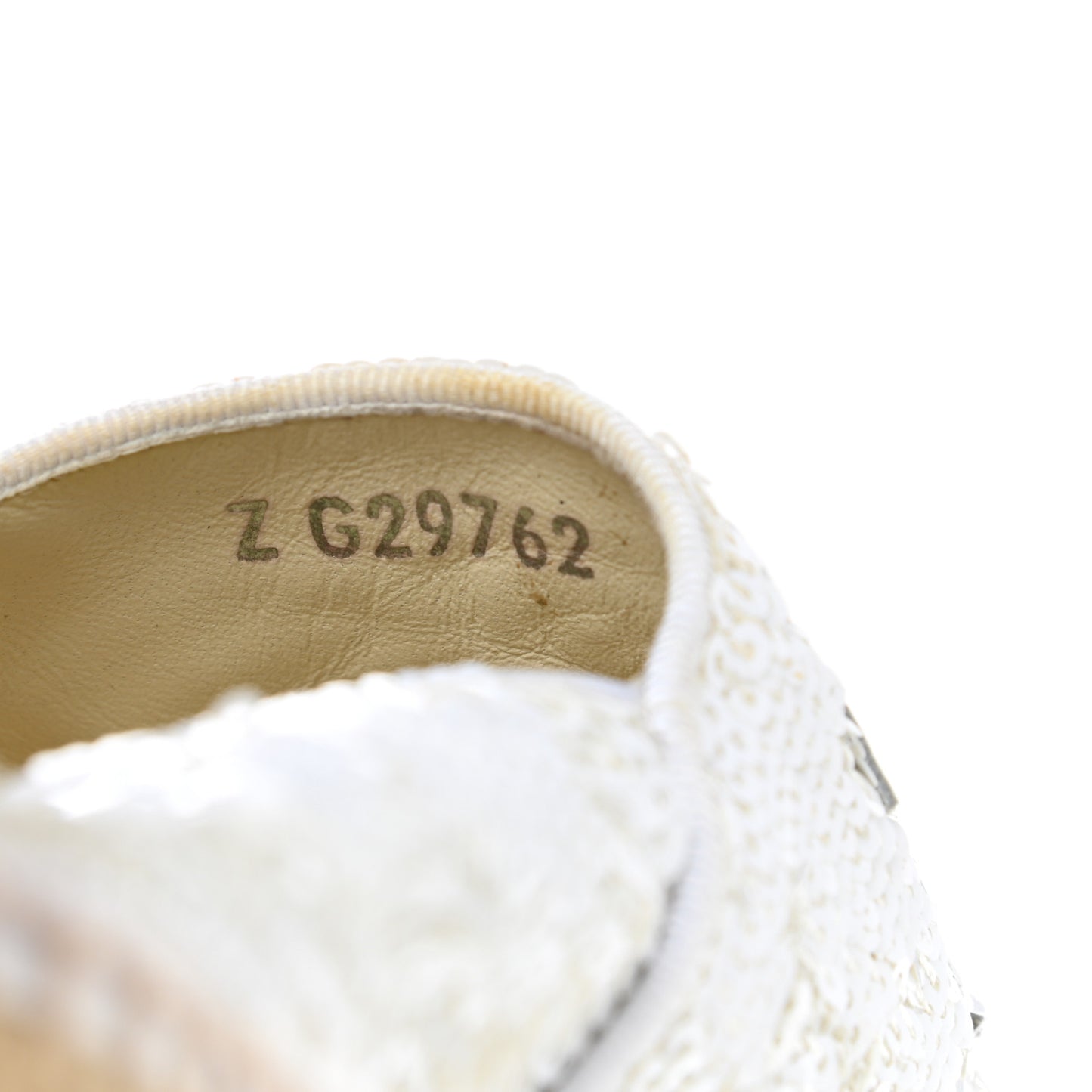 Patent Sequin CC Espadrilles 35 White