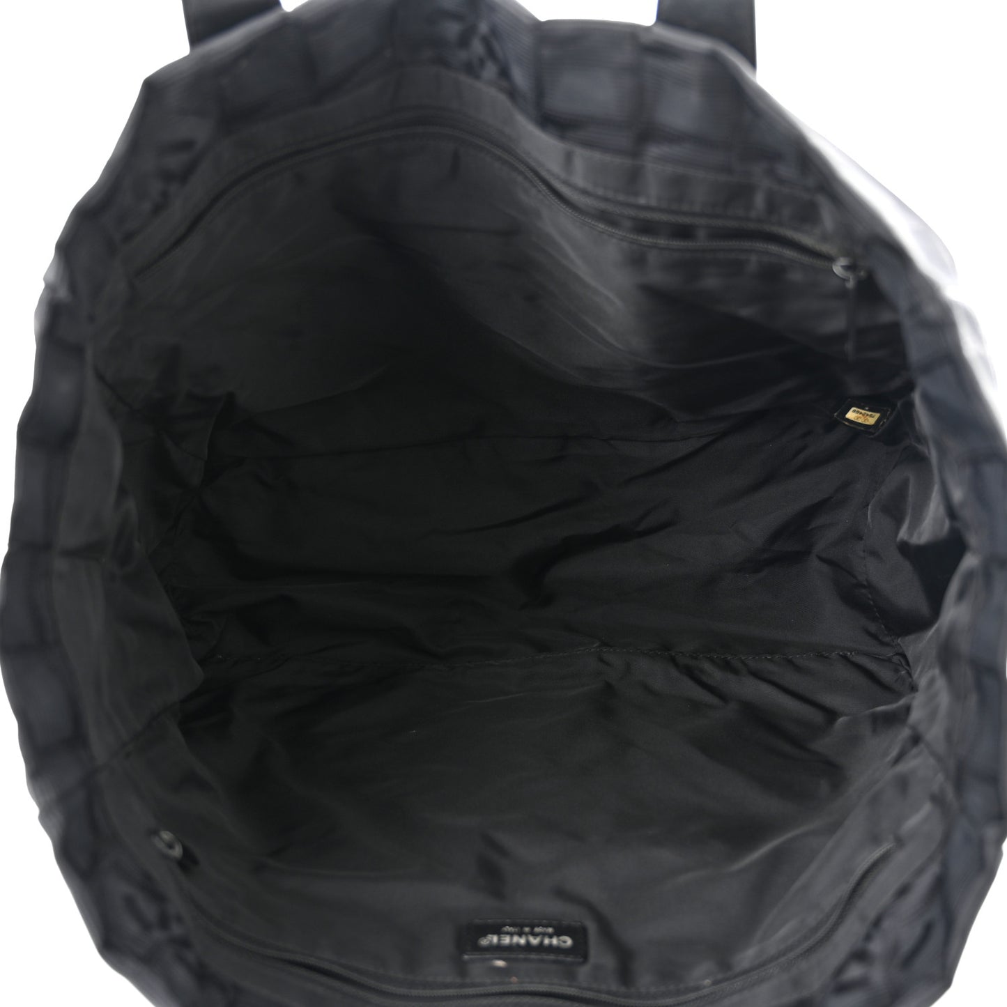 Nylon Large Travel Tote Black
