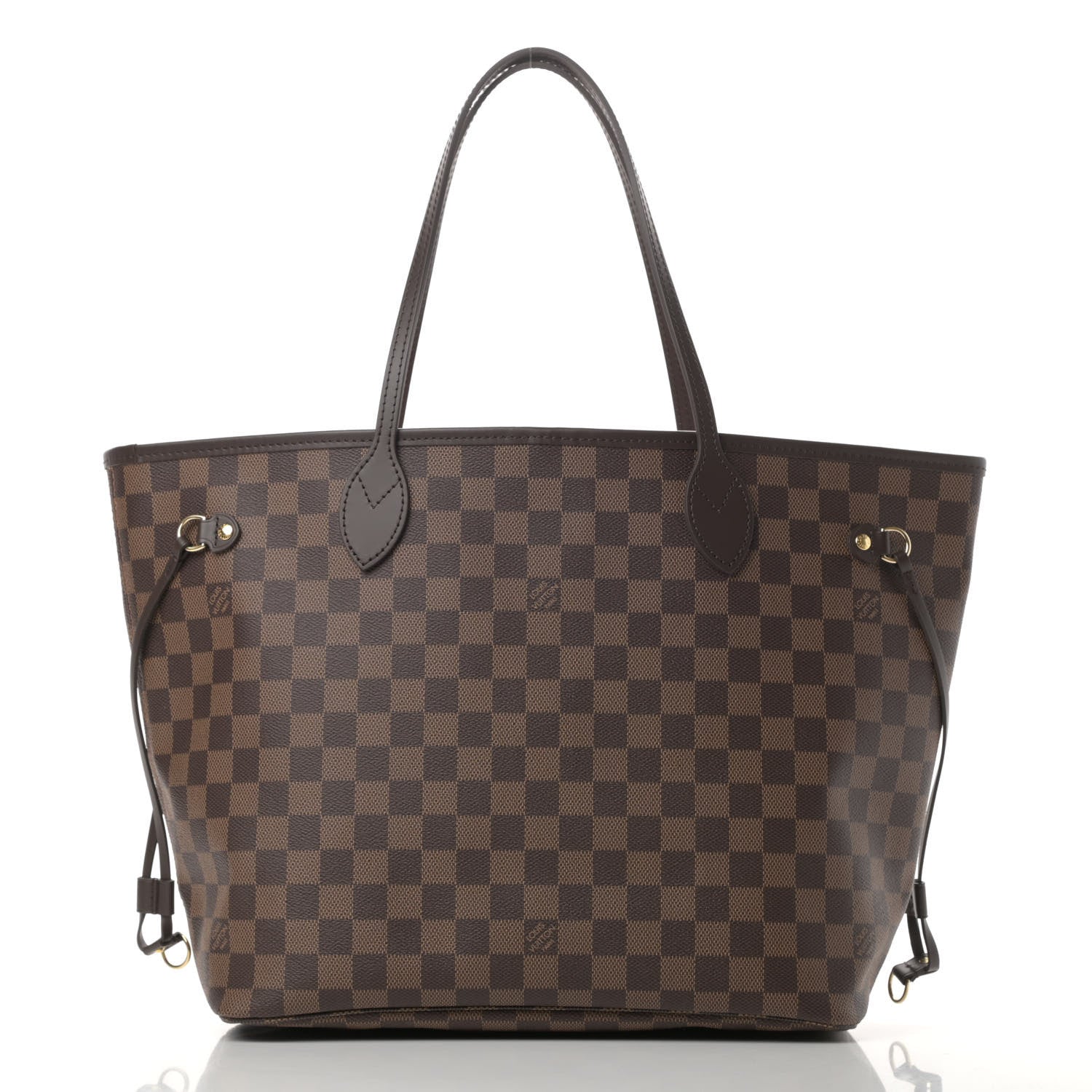 Louis Vuitton Damier Ebene Neo Neverfull MM Rose Ballerine 3 of 11