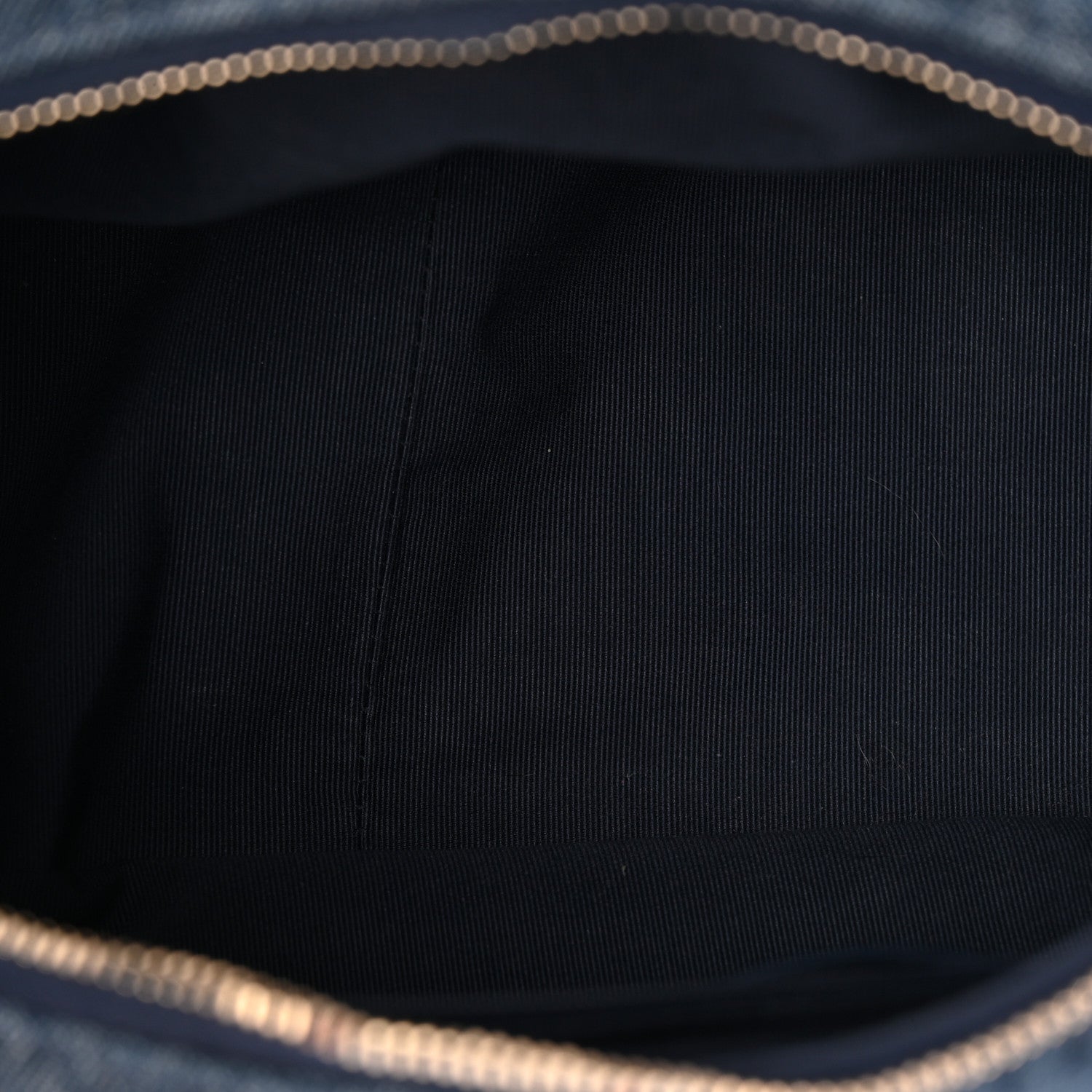 Chanel Washed Denim Quilted Cargo Large Hobo Dark Blue 5 of 10