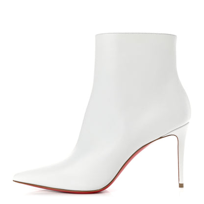Christian Louboutin Calfskin So Kate Booty 85 Ankle Boots 39.5 White 1 of 8