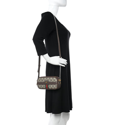 Gucci GG Supreme Monogram Web Mini Ophidia GG Bag Brown 2 of 13
