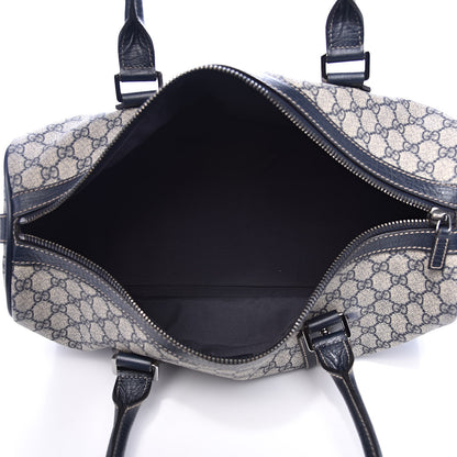 Gucci GG Supreme Monogram Web Large Carry On Duffle Bag Navy 5 of 12