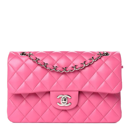 Chanel Lambskin Quilted Small Double Flap Pink 1 of 15