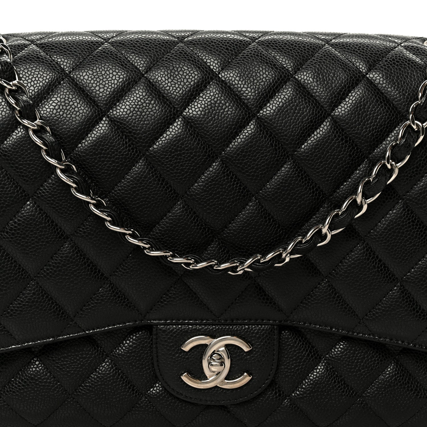 Chanel Caviar Quilted Maxi Double Flap Black 9 of 11