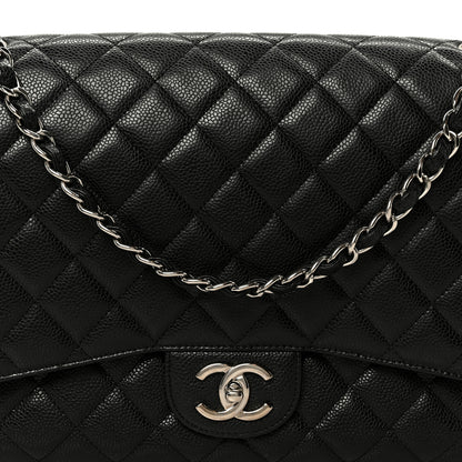 Chanel Caviar Quilted Maxi Double Flap Black 9 of 11