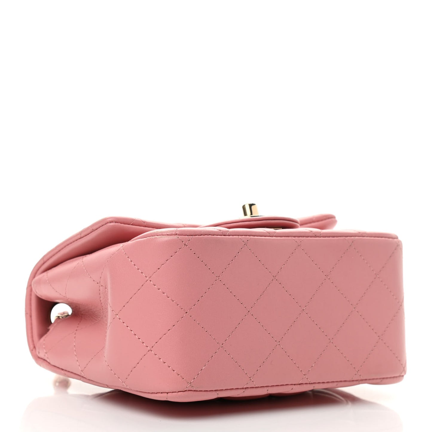 Lambskin Quilted Mini Square Flap Pink