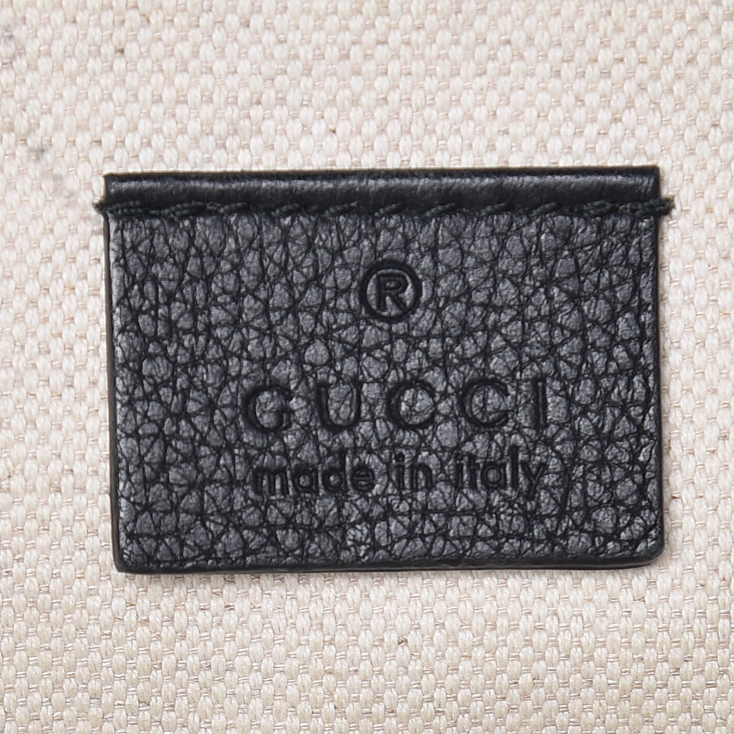 Gucci Grained Calfskin Logo Belt Bag Black 9 of 13