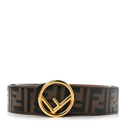 Fendi Vitello F is Fendi Bi-Color FF 1974 Embossed Belt 90 36 Maya Black 1 of 6