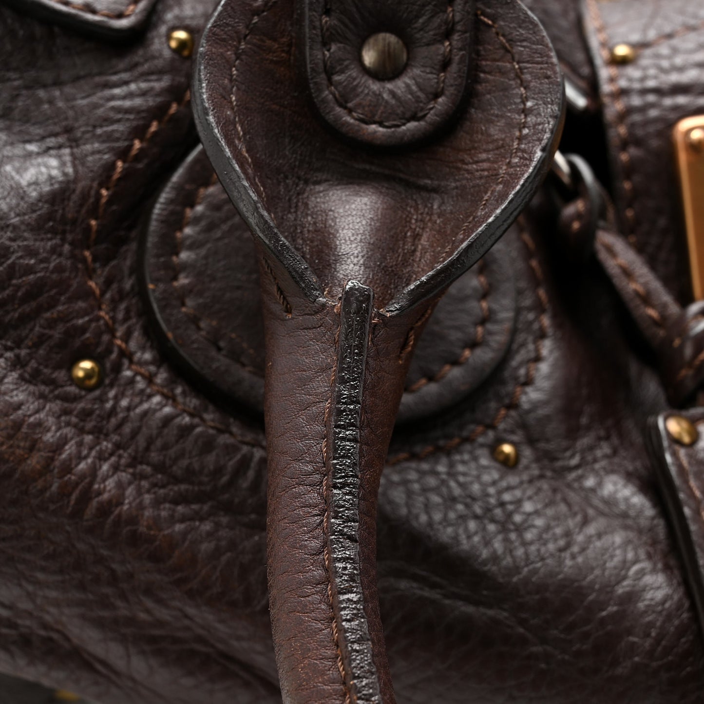 Calfskin Medium Paddington Satchel Brown