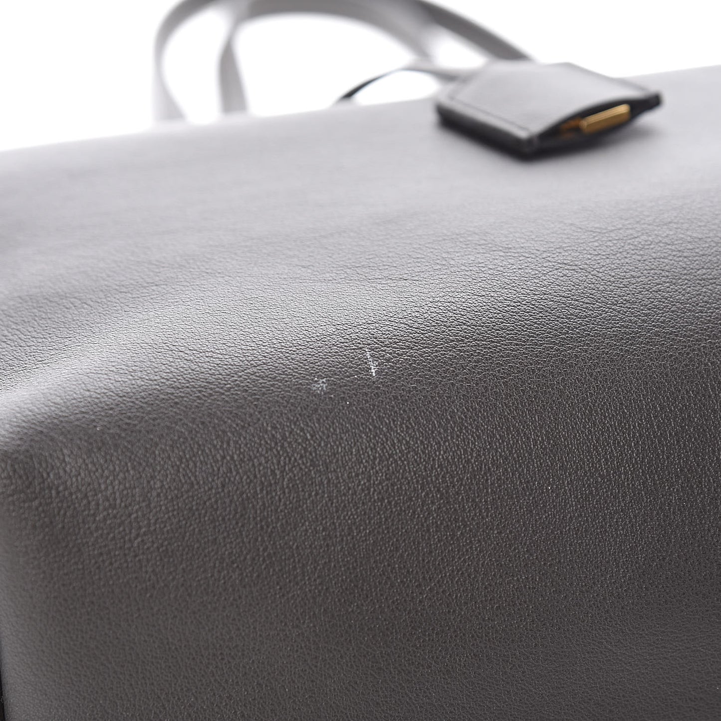 Calfskin Large Shopping Tote Dark Grey