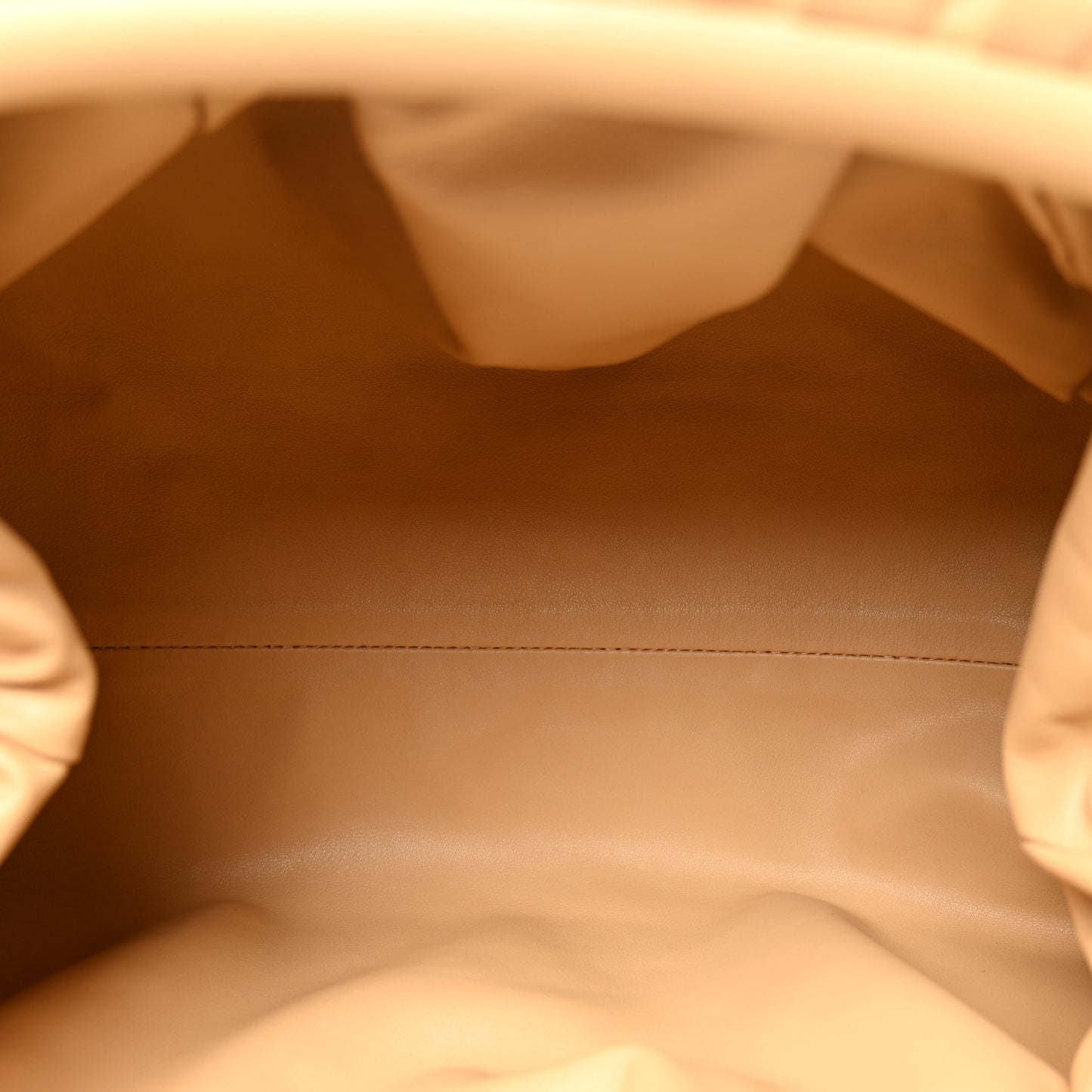 Smooth Butter Calf The Pouch Oversized Clutch Nude