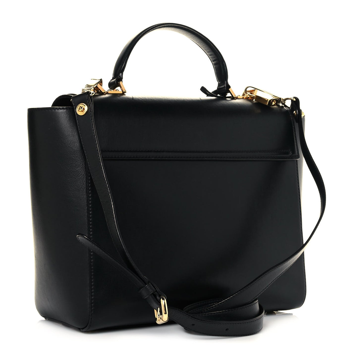 Calfskin Signature Satchel Black