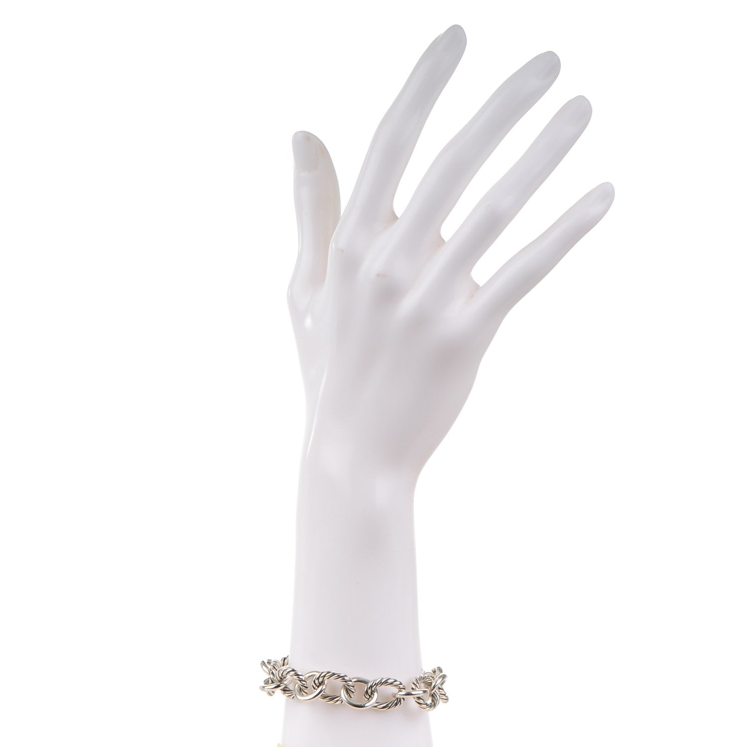 David Yurman Sterling Silver 12mm Large Oval Link Bracelet 2 of 6