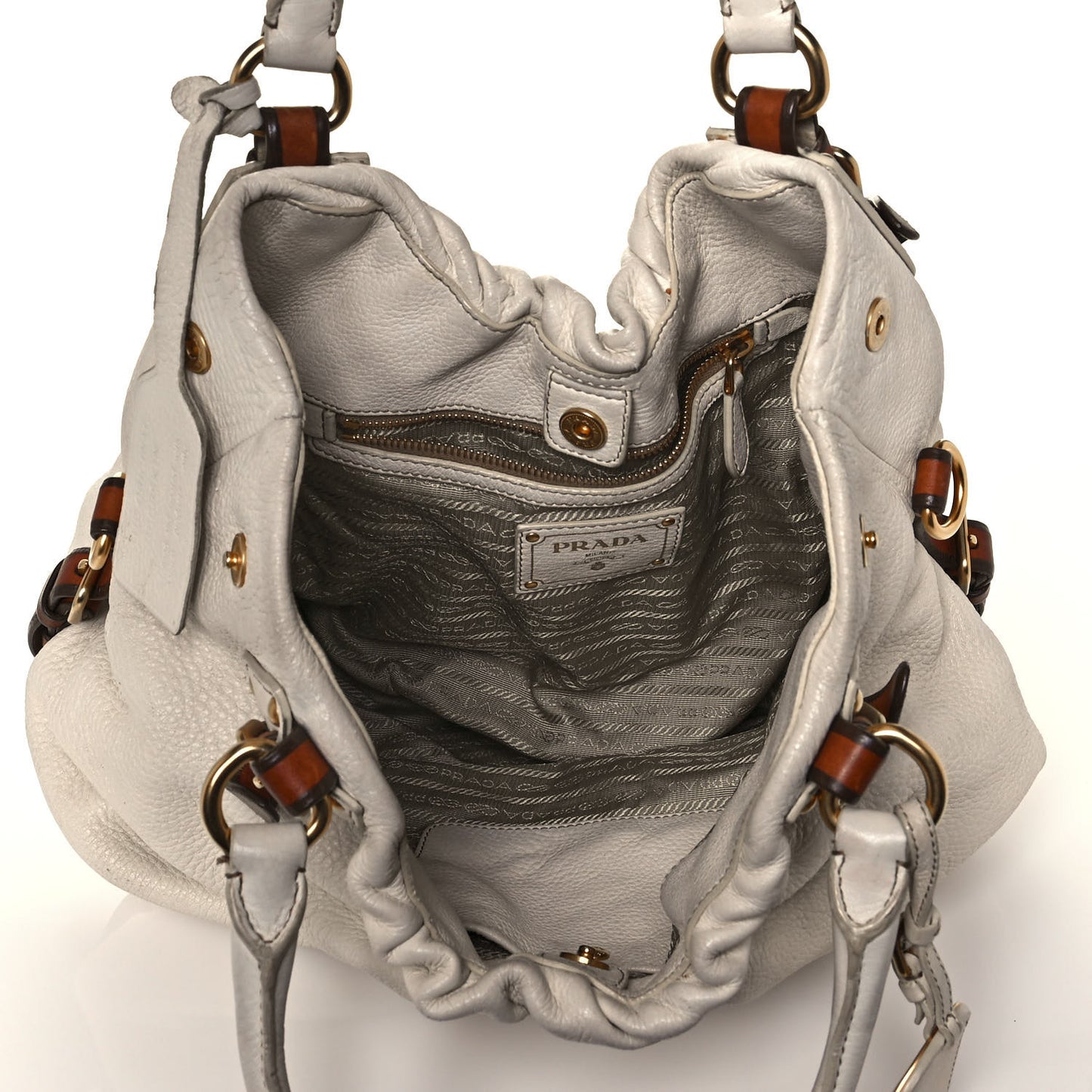Cervo Antik Shoulder Bag Talco