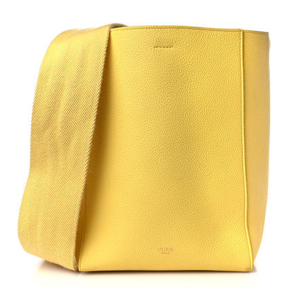 Celine Soft Grained Calfskin Small Sangle Bucket Bag Citron 1 of 9