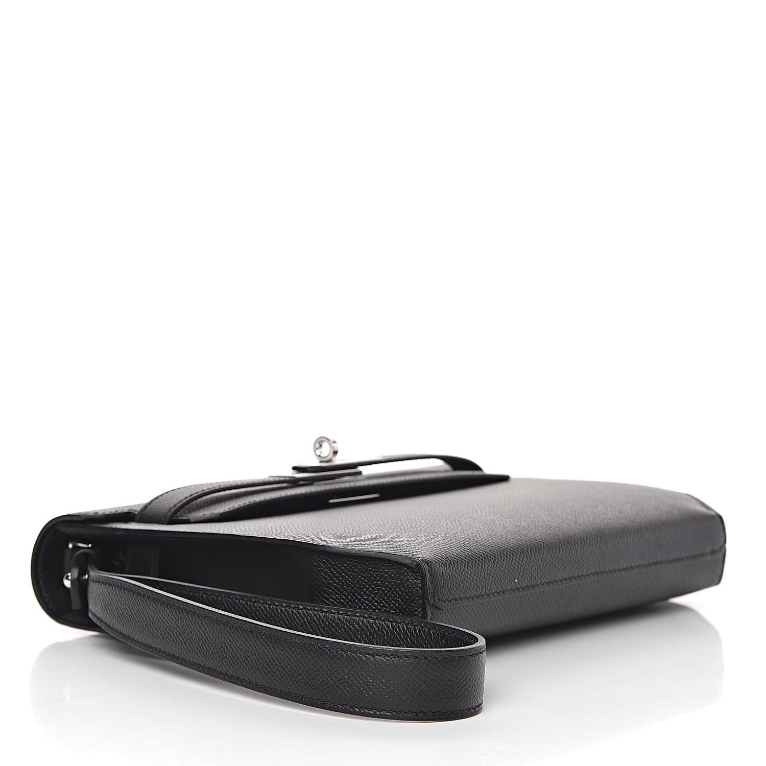 Hermes Epsom Kelly Depeches 25 Pouch Black 4 of 8