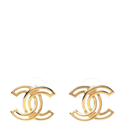 Chanel Metal Obazine CC Earrings Gold 1 of 5