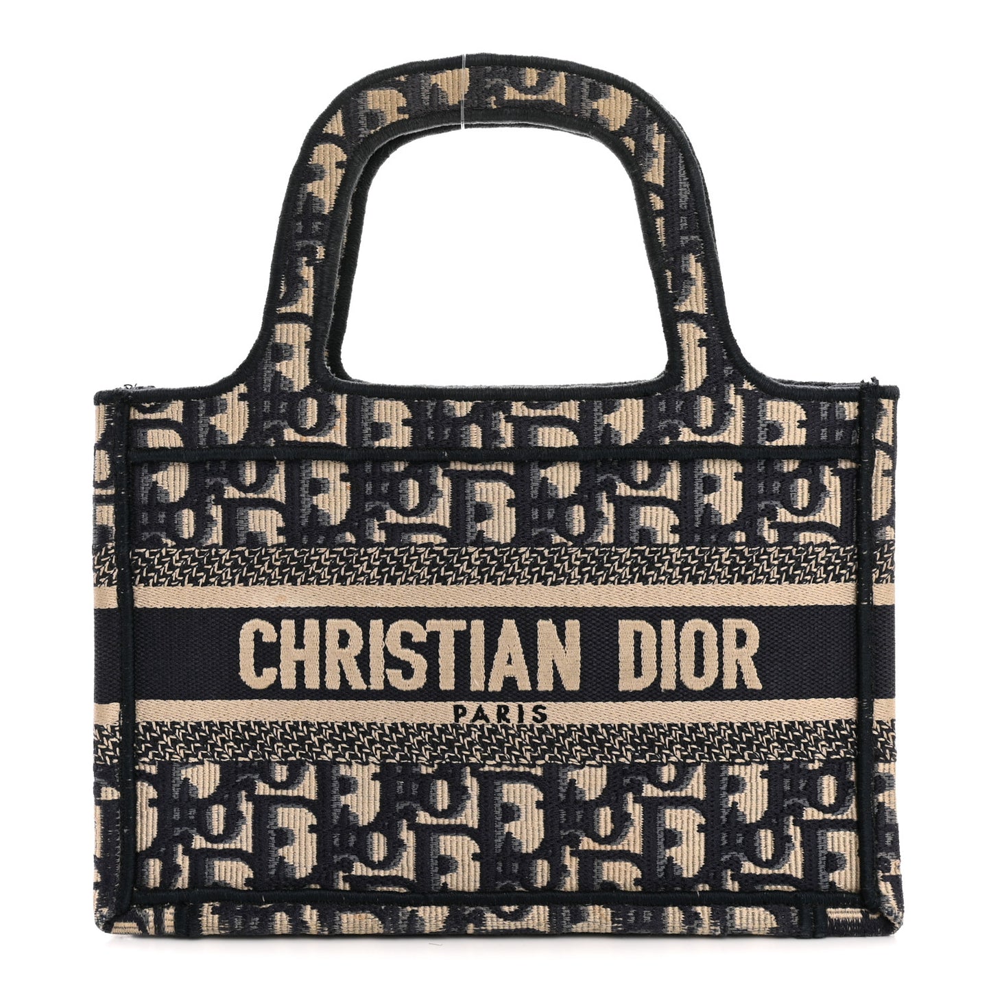Oblique Mini Book Tote Blue Multicolor