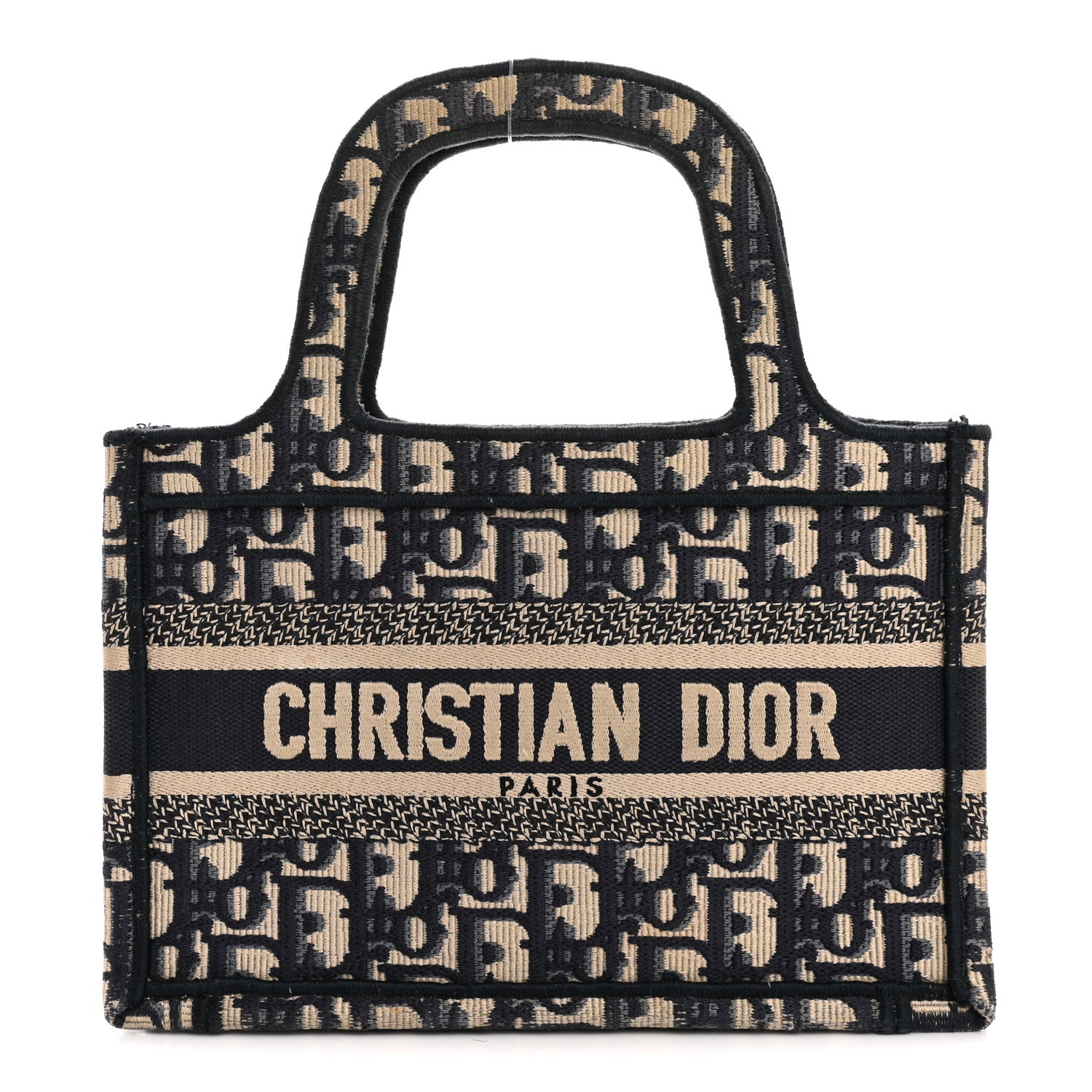 Christian Dior Oblique Mini Book Tote Blue Multicolor 1 of 13