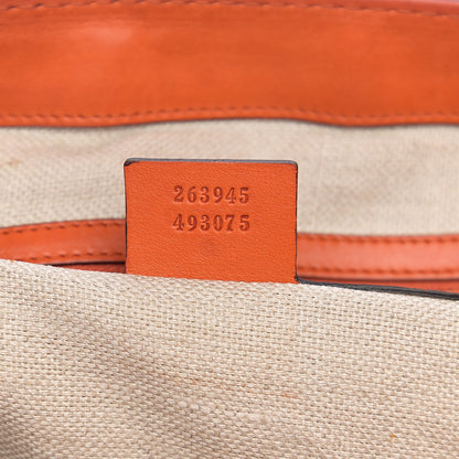 Gucci Calfskin Handmade Medium Top Handle Bag Orange 6 of 15