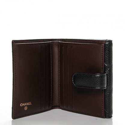 Chanel Caviar Quilted Compact French Flap Wallet Black 5 of 8