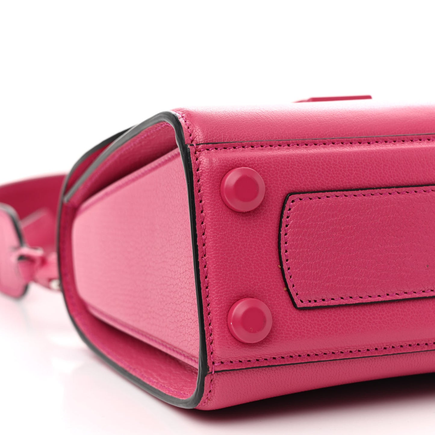 Calfskin The Piccolo Boxyz Top Handle Bag Pink