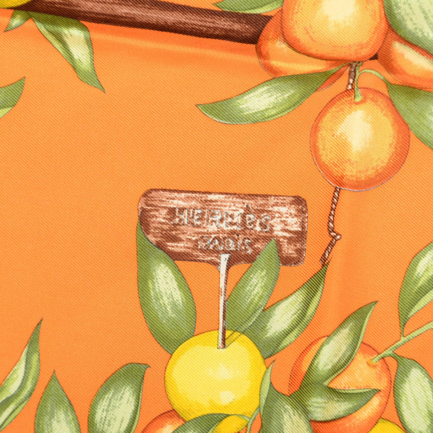 Silk Oranges Et Citrons Pocket Square Scarf
