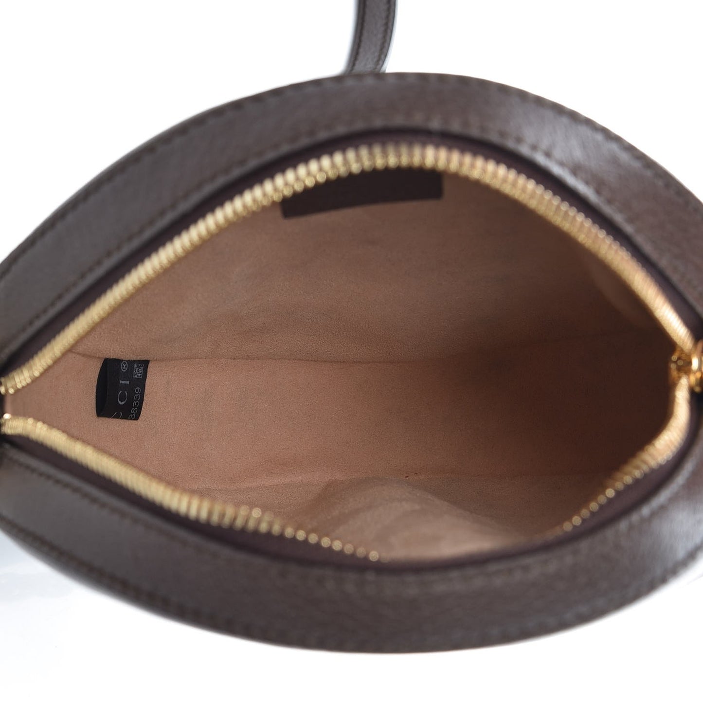 GG Supreme Monogram Web Mini Ophidia Round Shoulder Bag Brown