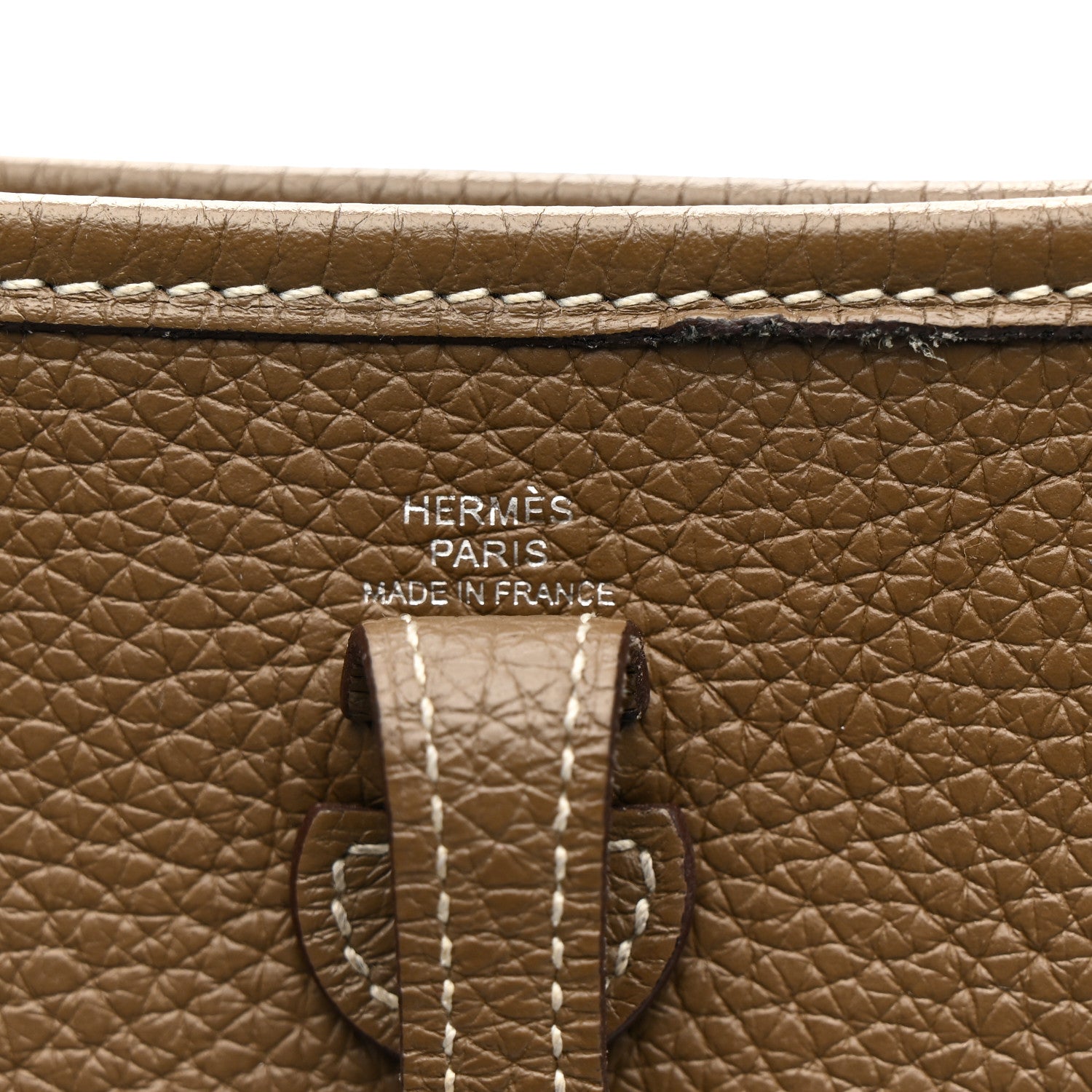 Hermes Taurillon Clemence Evelyne TPM Etoupe 6 of 14