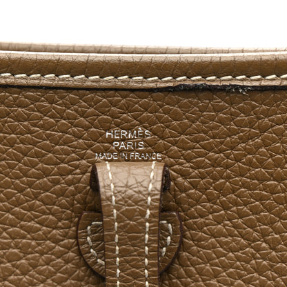Hermes Taurillon Clemence Evelyne TPM Etoupe 6 of 14