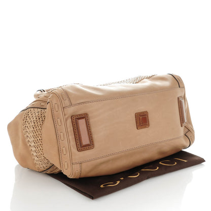 Gucci Leather Handmade Large Top Handle Bag Taupe 4 of 11