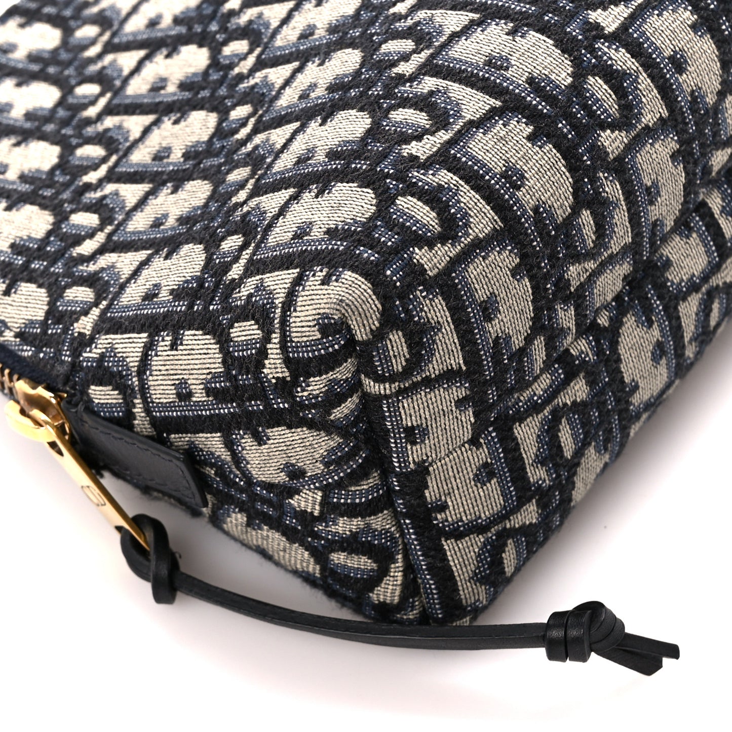 Oblique Large Beauty Pouch Bleu