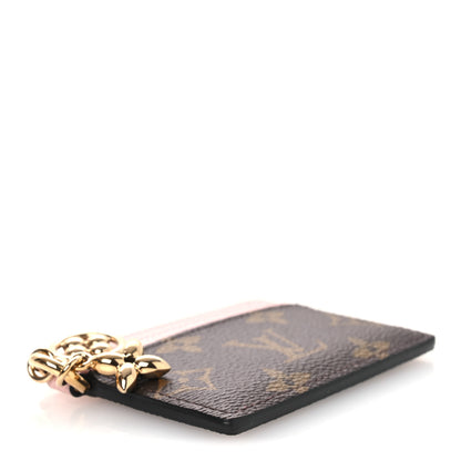Louis Vuitton Monogram LV Charms Card Holder Rose Ballerine 4 of 7