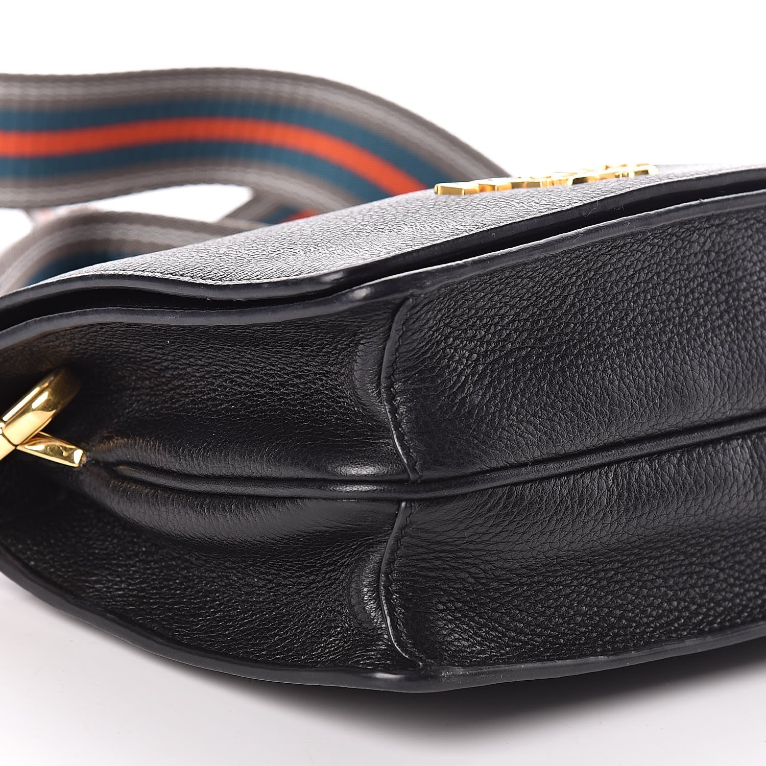 Prada Vitello Daino Flap Crossbody Black 9 of 11