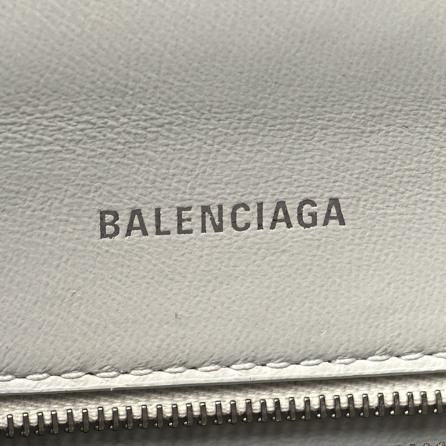 Balenciaga Calfskin Crocodile Embossed Small Hourglass Top Handle Bag White 6 of 14