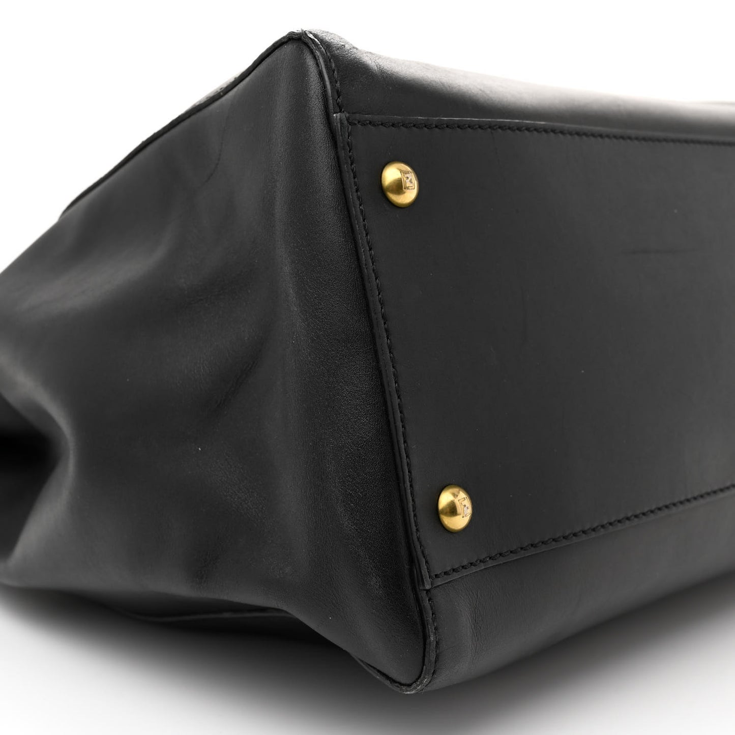 Vitello Morgan Shiny Nappa Medium Peekaboo Iconic Satchel Black Ciliegia