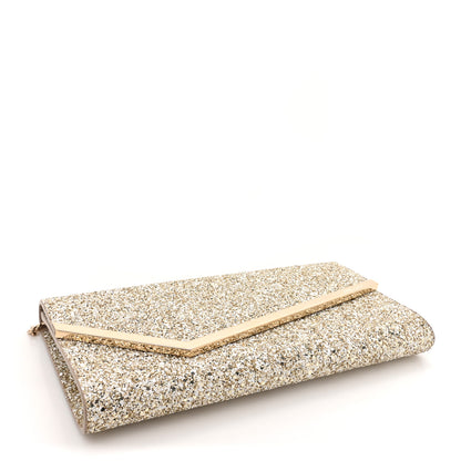 Jimmy Choo Glitter Erica Clutch Moon Sand 4 of 12